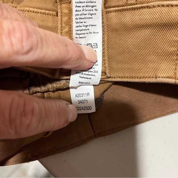 Spanx Stretch Twill Ankle Cargo Pant Honeyglow Tan Size Small Skinny Style 20311 - Picture 5 of 5